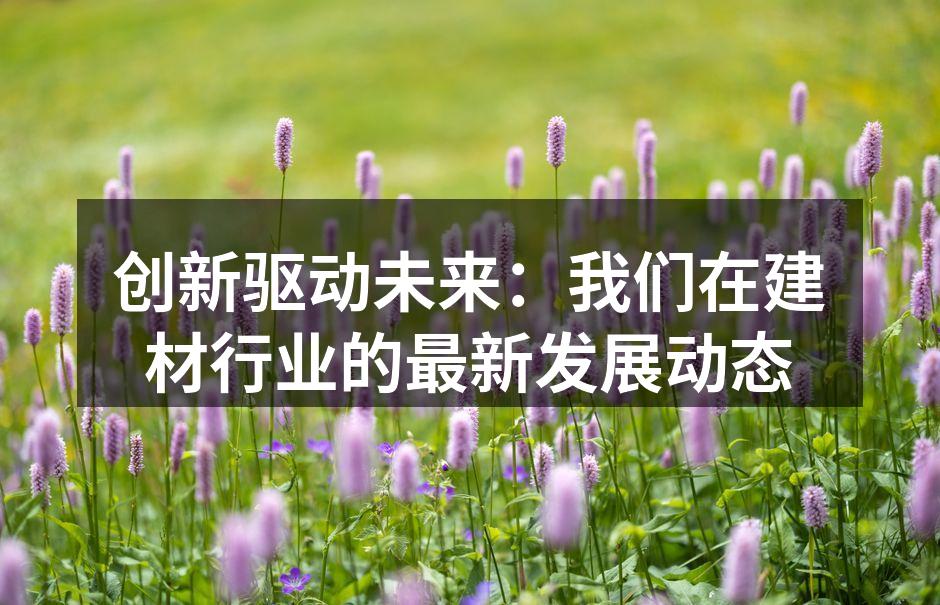 新型环保建材展示